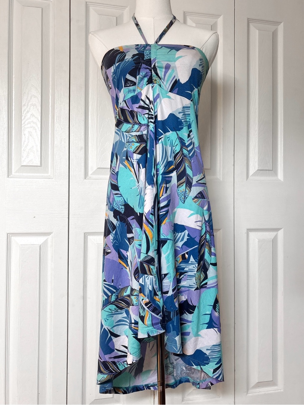 Patagonia Convertible Midi Skirt Dress Size Small | Beachy Bold Tropical Print
